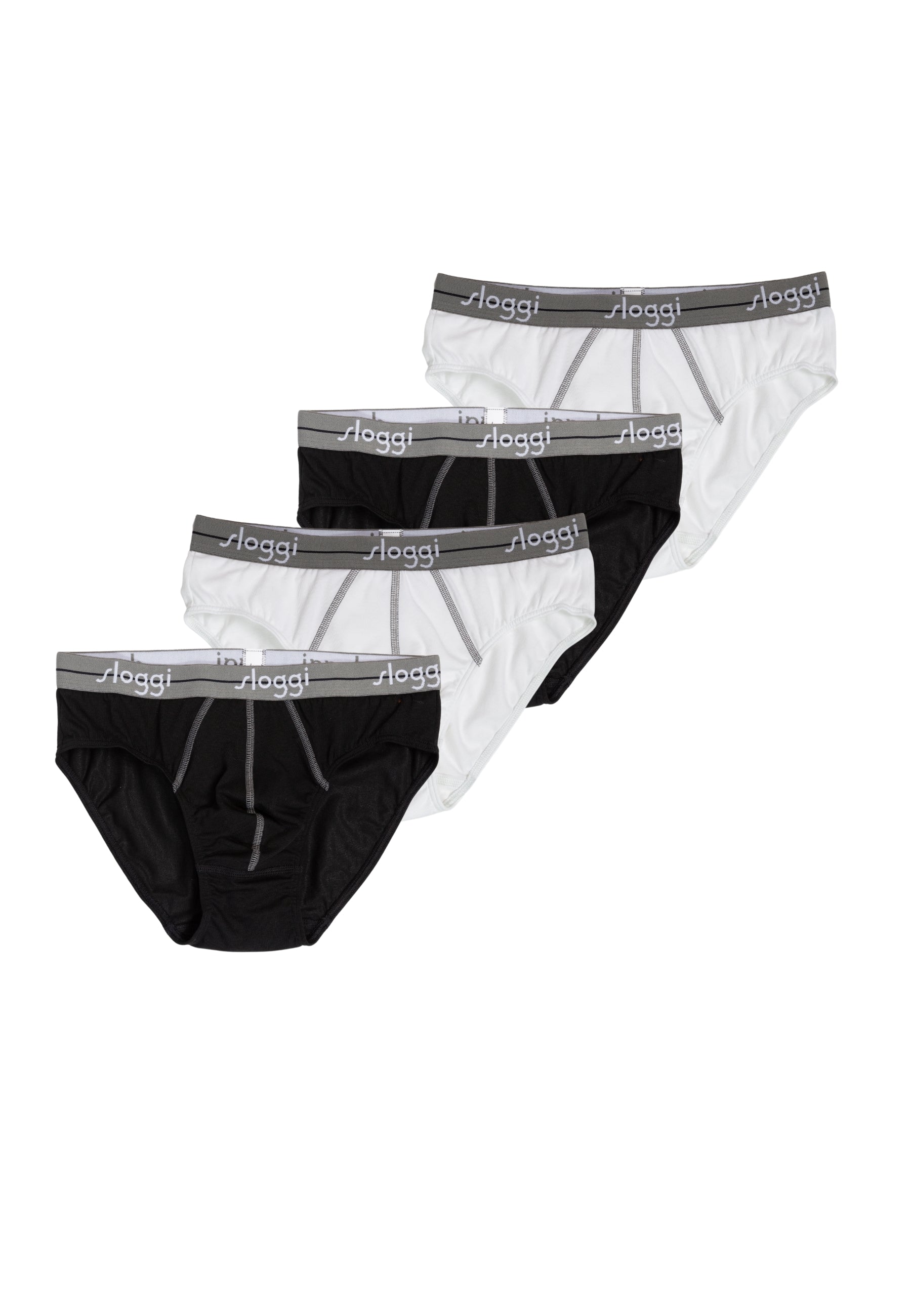 OFFERTA 4 PEZZI SLOGGI START MIDI Slip Medi Bi-Colore Uomo