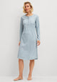 CALIDA Camicia da Notte Donna Lunga 100% Cotone Felpato 30095