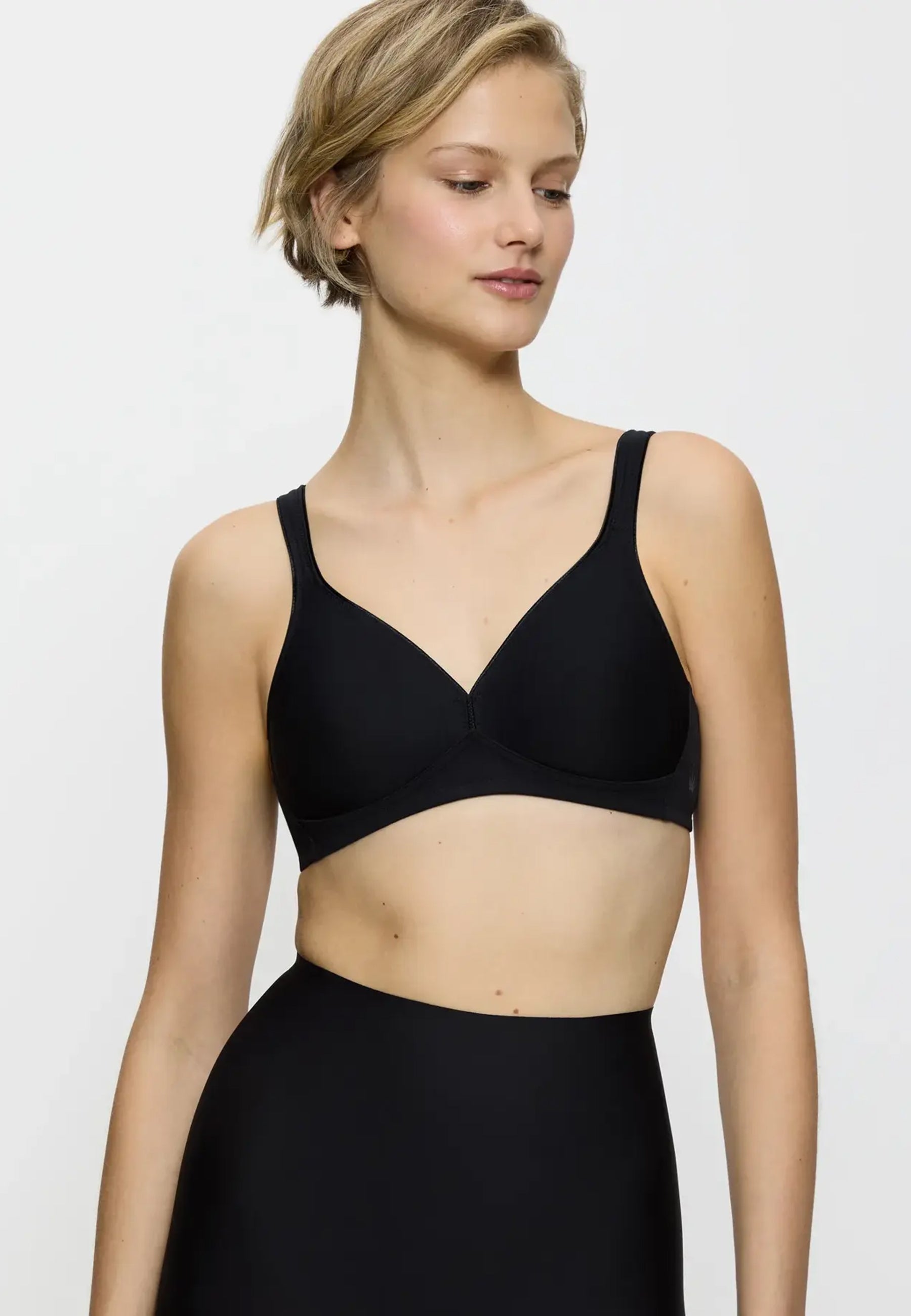 TRIUMPH MODERN SOFT + COTTON N Reggiseno senza Ferretto Coppa D e E