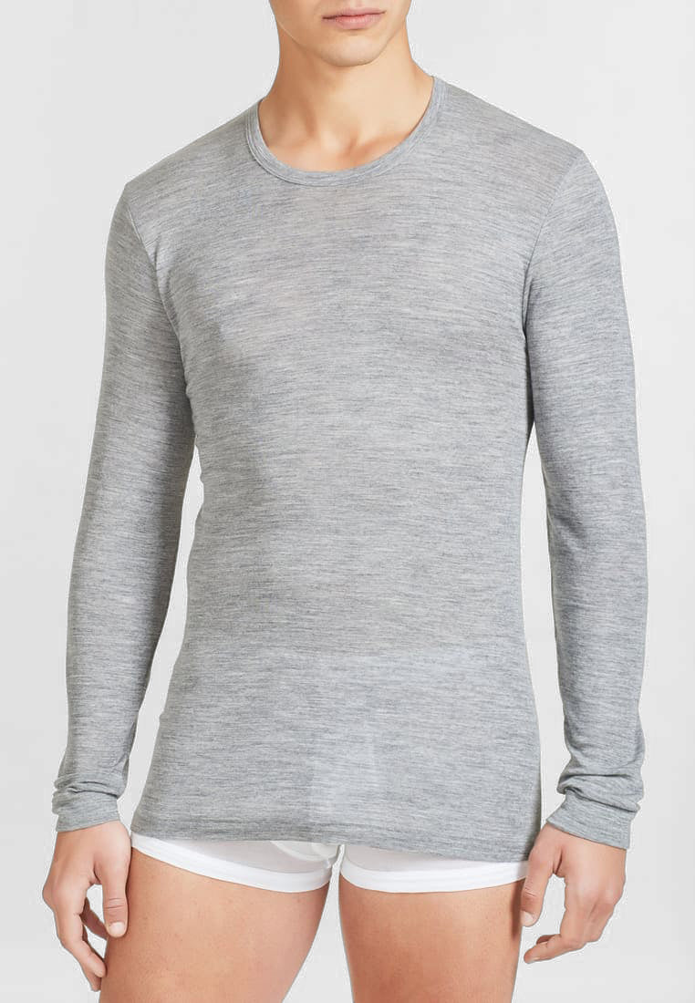 RAGNO 60159Q Maglietta Manica Lunga Lana e Seta