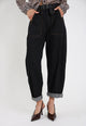 SUSY MIX Jeans Donna Ballon con Tasche Cotone Caldo 38302P