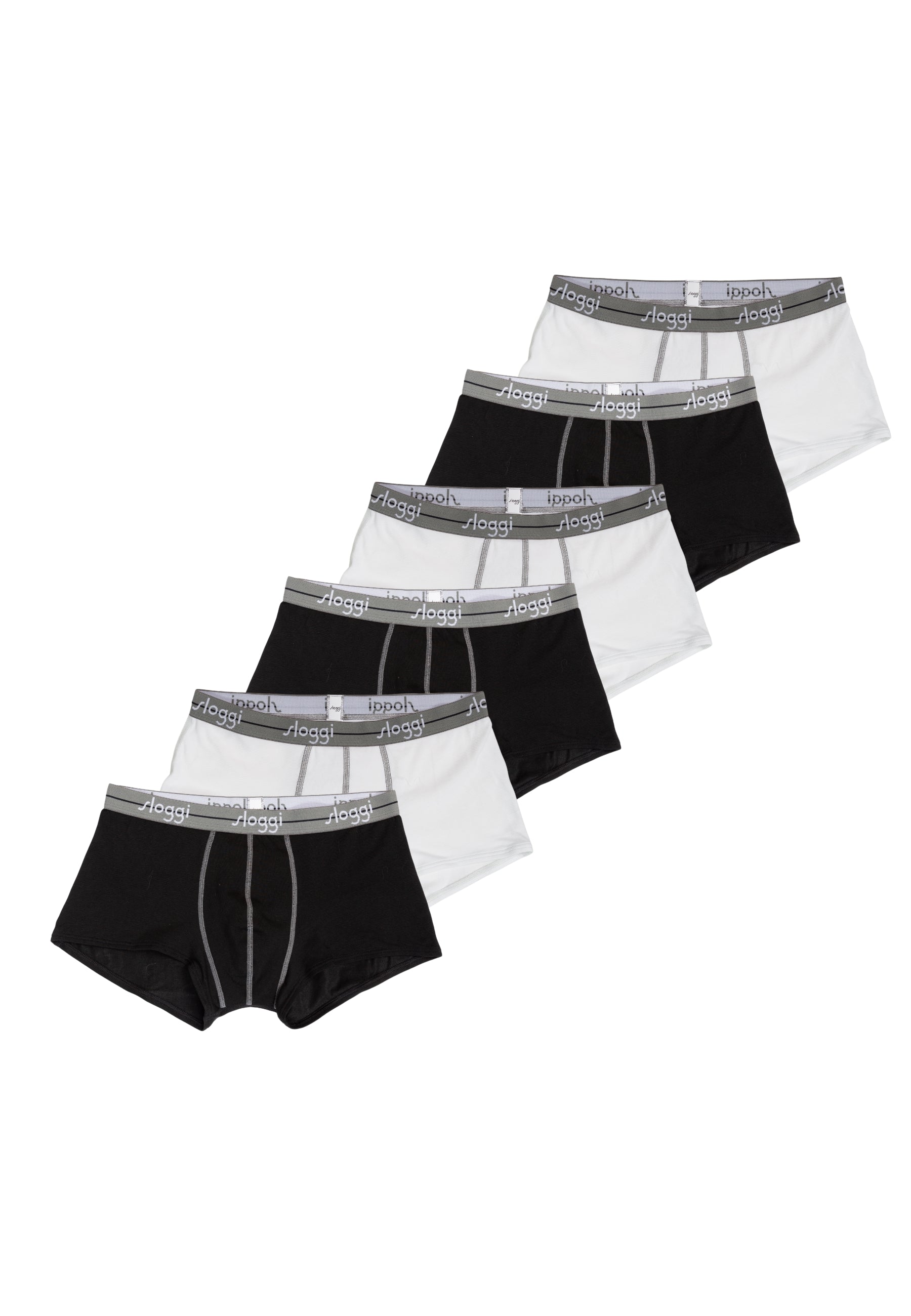 OFFERTA 6 PEZZI SLOGGI START HIPSTER Boxer Short Bi-Colore Uomo