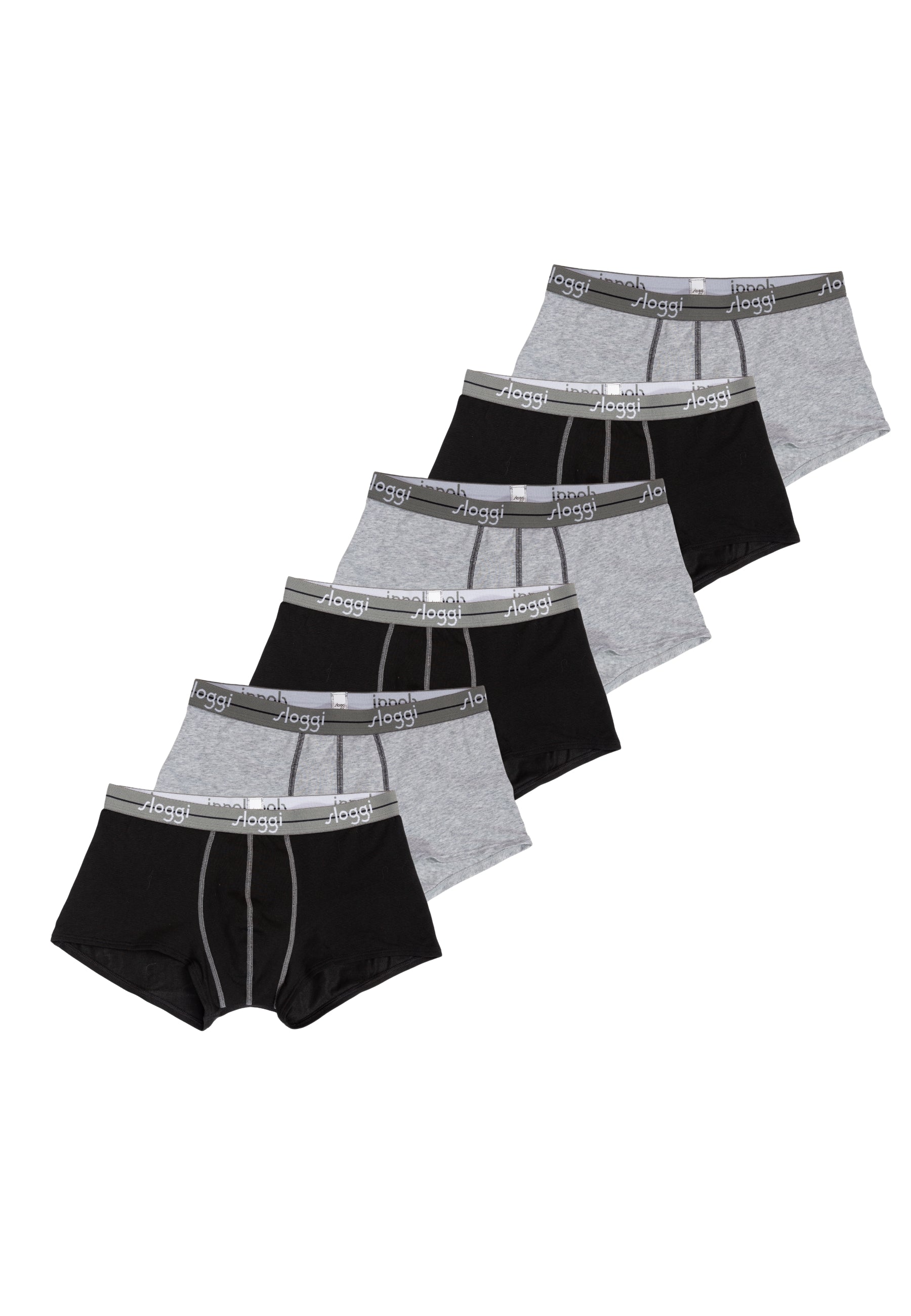 OFFERTA 6 PEZZI SLOGGI START HIPSTER Boxer Short Bi-Colore Uomo