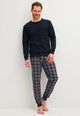 CALIDA Pigiama Uomo Lungo Girocollo Cotone Interlock Invernale 44288