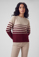 CARLA FERRONI Maglia Donna Lunga Lana Cashmere Unita e Rigata 4450