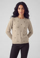 CARLA FERRONI Maglia Donna Lunga Girocollo Lana e Cashmere Calda 4451