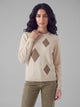 CARLA FERRONI Maglia Donna Lunga Girocollo Lana Cashmere Calda 4452