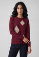 CARLA FERRONI Maglia Donna Lunga Girocollo Lana Cashmere Calda 4452