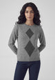 CARLA FERRONI Maglia Donna Lunga Girocollo Lana e Cashmere 4462