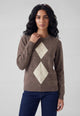 CARLA FERRONI Maglia Donna Lunga Girocollo Lana e Cashmere 4462