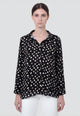 CARLA FERRONI Camicia Donna Lunga 4 Stagioni Fantasia Bolle 50333