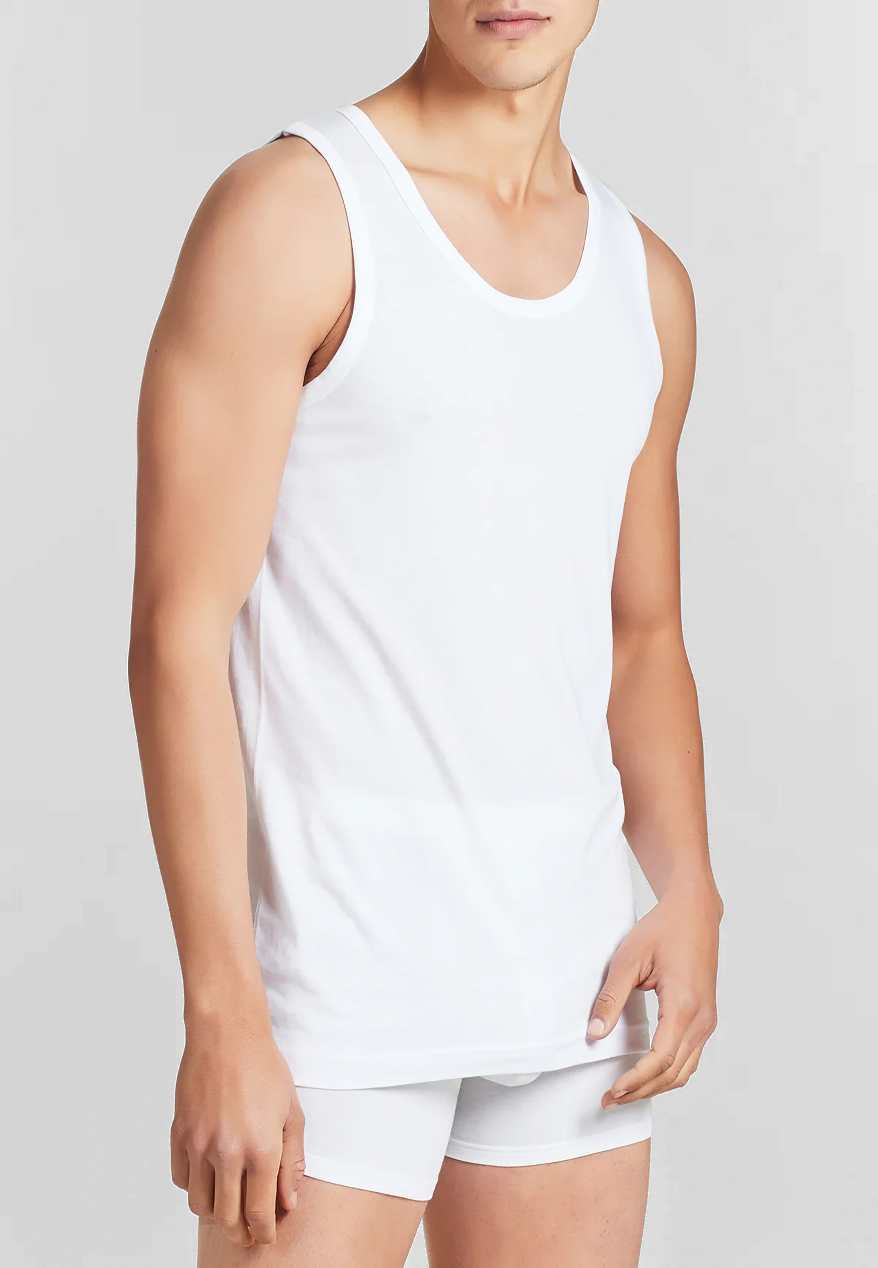 OFFERTA 4 PEZZI RAGNO 601412 Canottiera Spalla Larga Uomo 100% Cotone