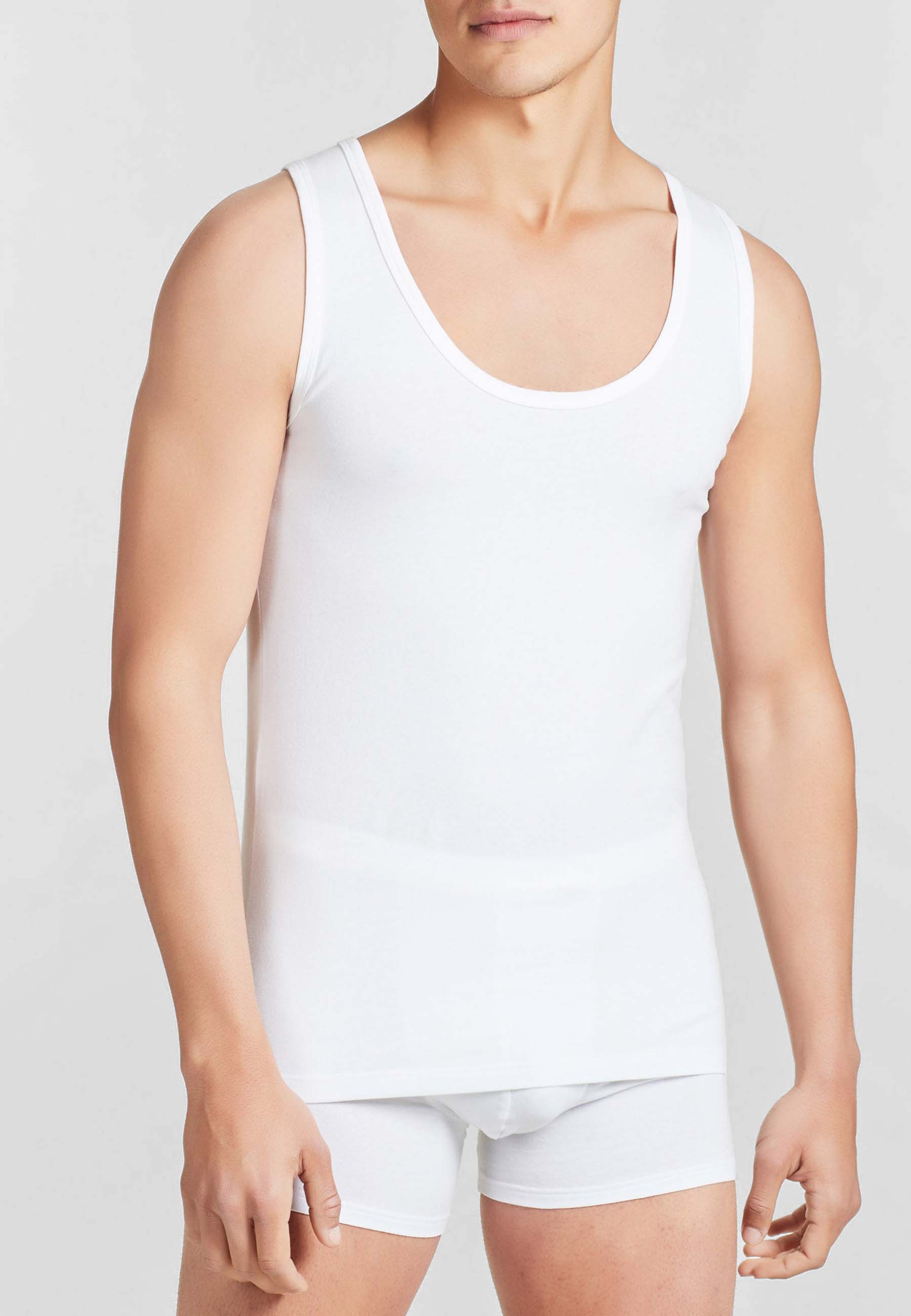 OFFERTA 6 PEZZI RAGNO 611472 Canottiera Spalla Larga Uomo Cotone Elasticizzato