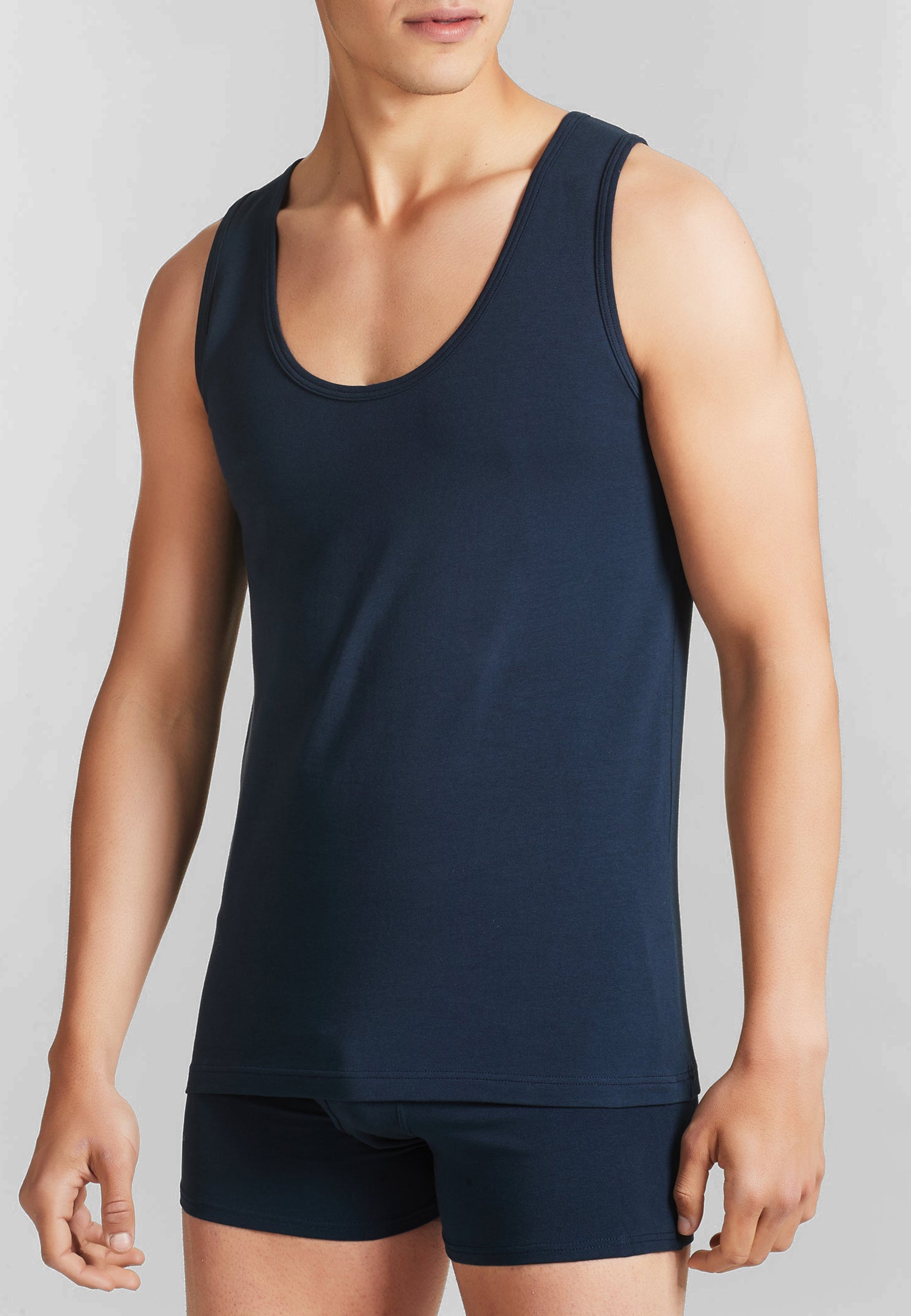 OFFERTA 6 PEZZI RAGNO 611472 Canottiera Spalla Larga Uomo Cotone Elasticizzato