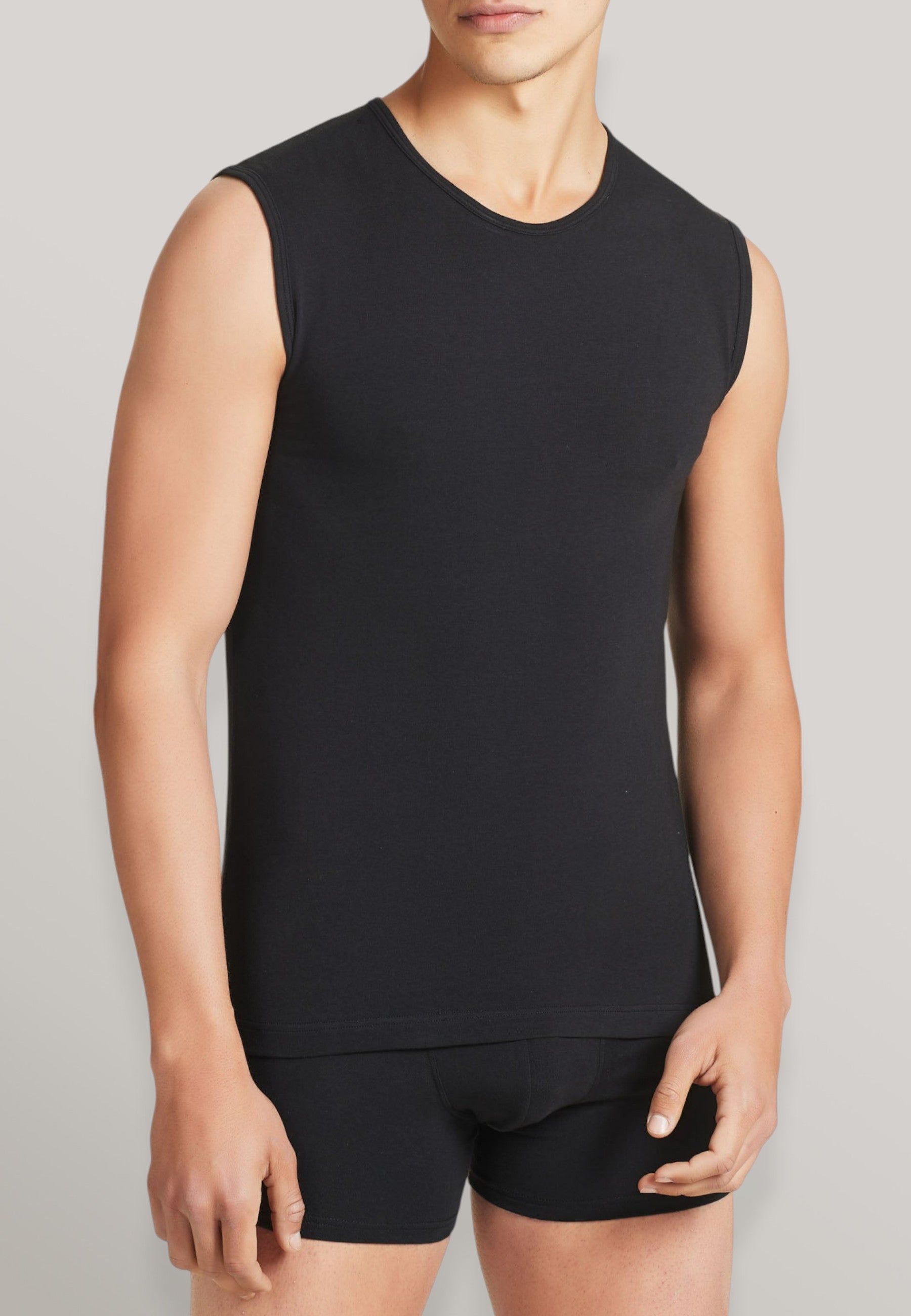 OFFERTA 6 PEZZI RAGNO 611474 Girocollo Smanicato Uomo Cotone Elasticizzato