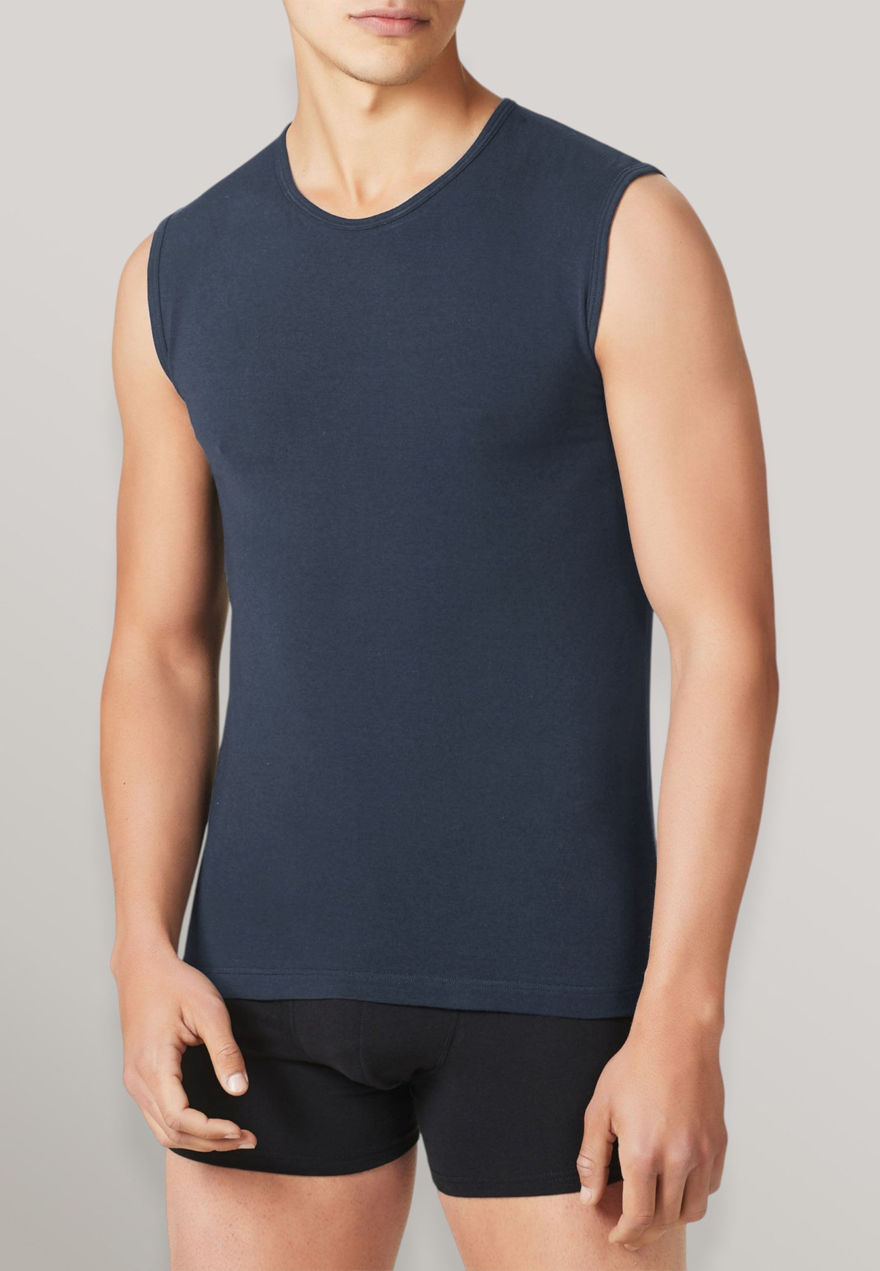 OFFERTA 6 PEZZI RAGNO 611474 Girocollo Smanicato Uomo Cotone Elasticizzato