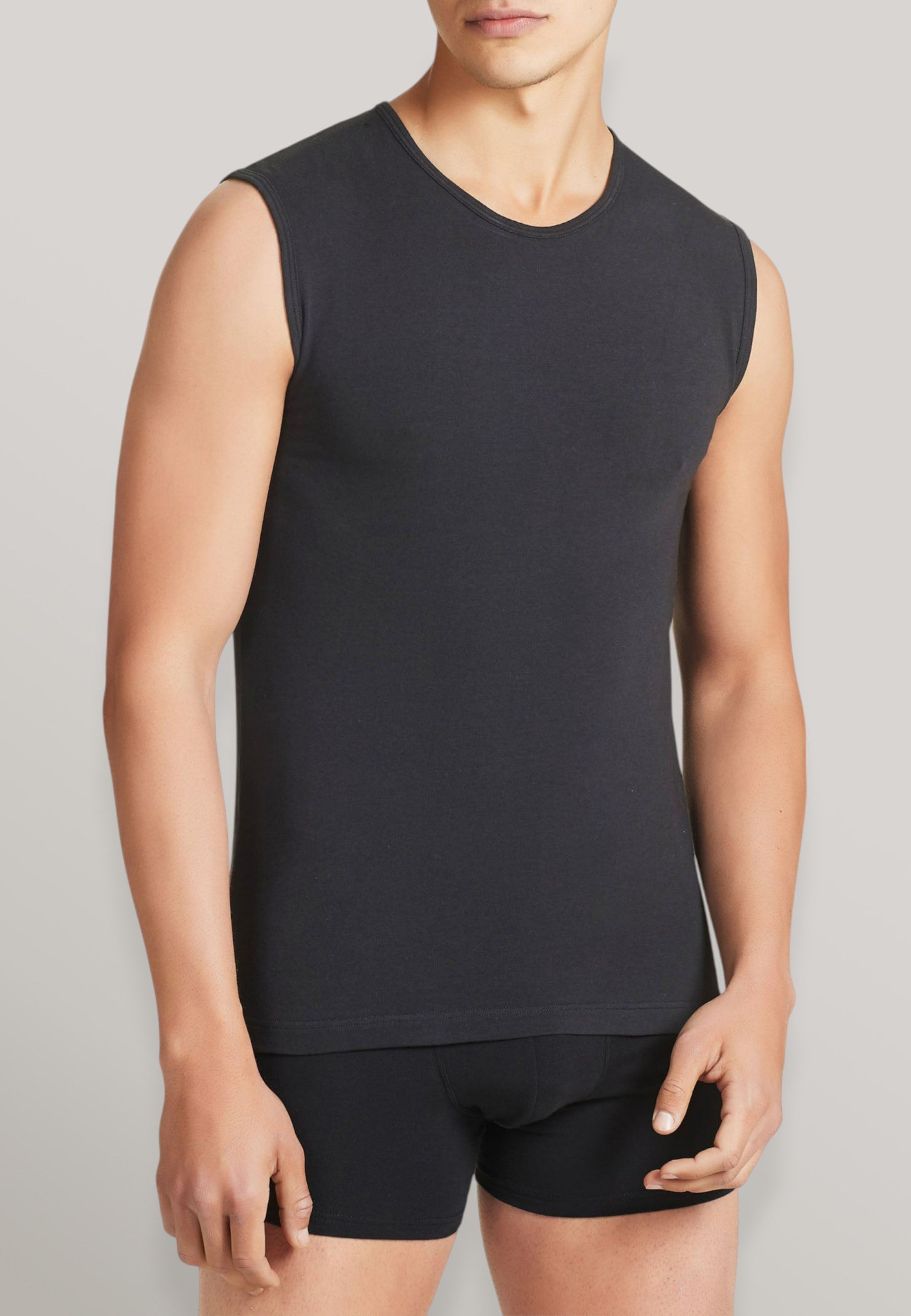 OFFERTA 6 PEZZI RAGNO 611474 Girocollo Smanicato Uomo Cotone Elasticizzato