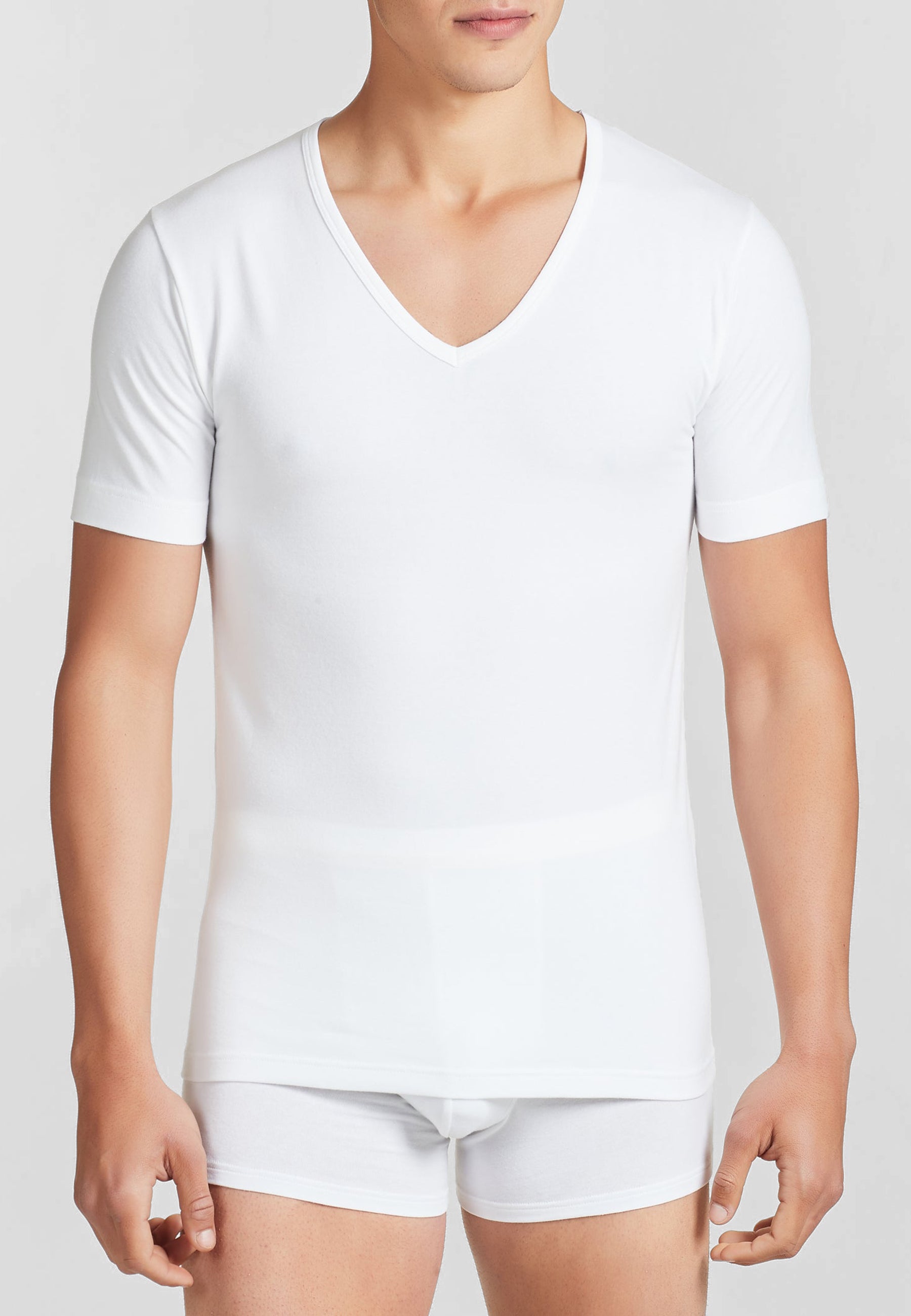 RAGNO 611478 Bipack Mezza Manica Scollo V Uomo Cotone Elasticizzato