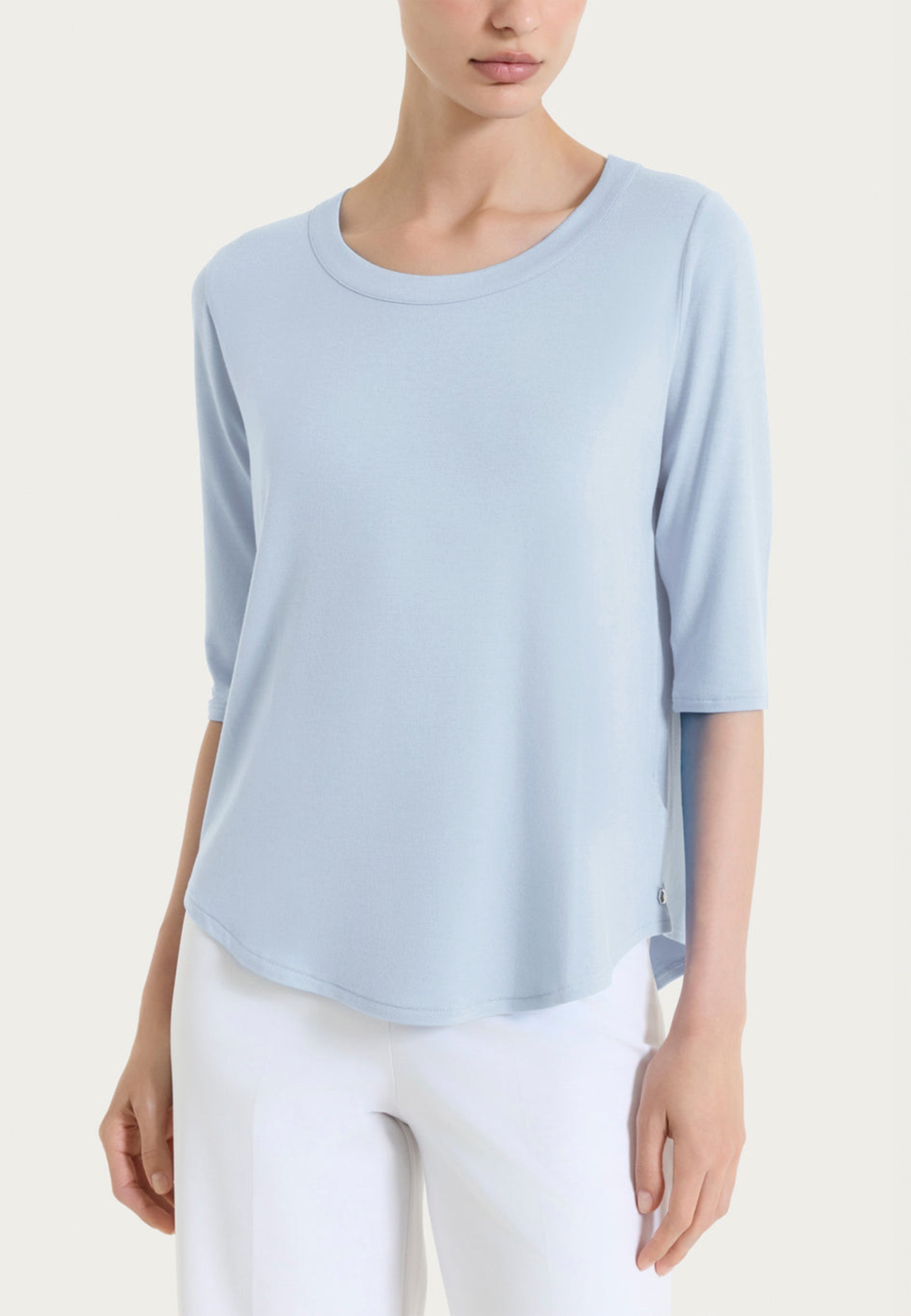 RAGNO T-Shirt Donna Viscosa Estiva Tinta Unita 70121W