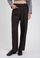 CARLA FERRONI Pantalone Donna Gamba Larga Tessuto Caldo 70419