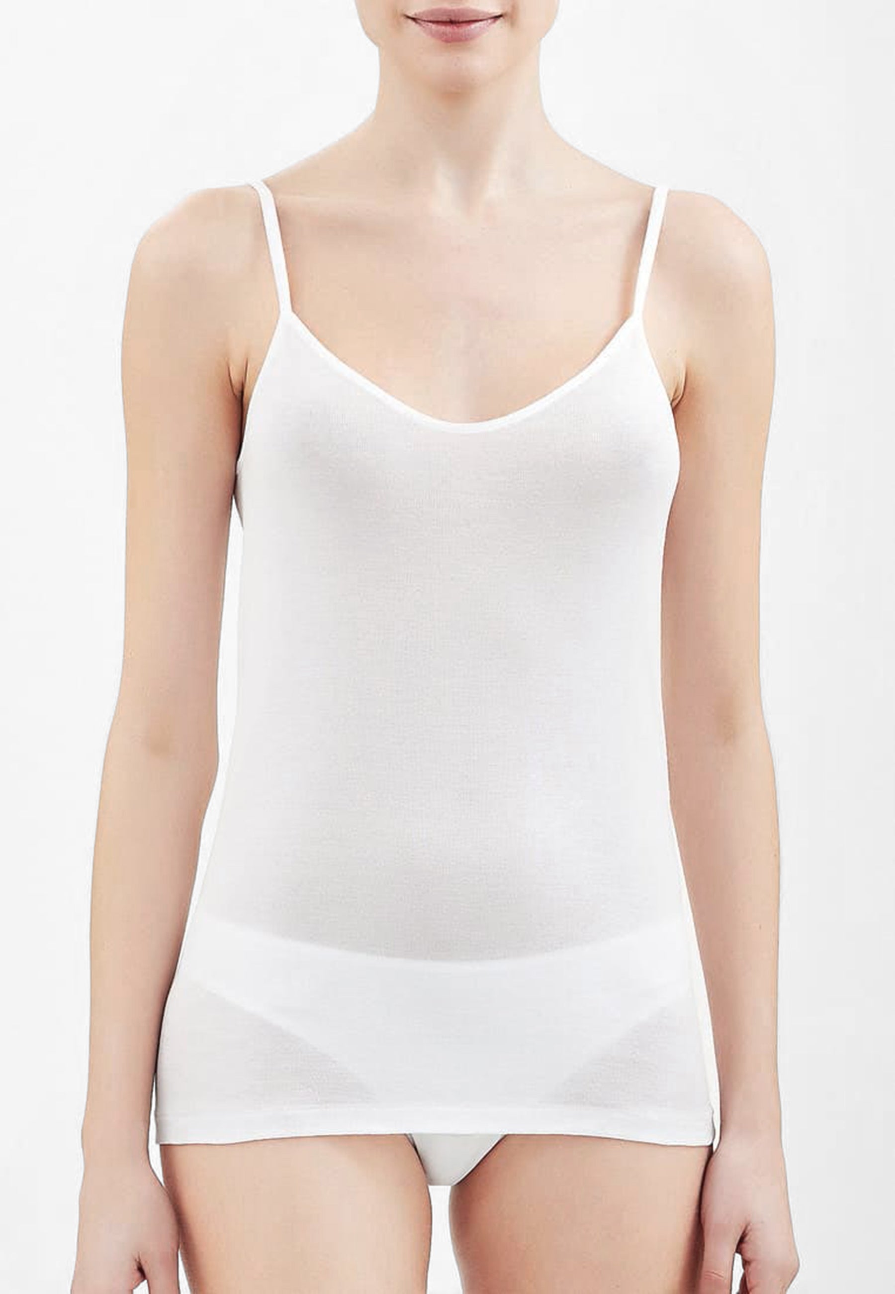 RAGNO 07402E Top Spalla Stretta Donna Lana e Seta