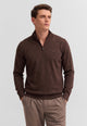 BUGATTI Lupetto Uomo Zip in Maglia Puro Cotone Invernale 7500-25529F