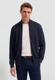 BUGATTI Maglia Uomo Zip in Maglia Liscia Puro Cotone Invernale 7600-25529F