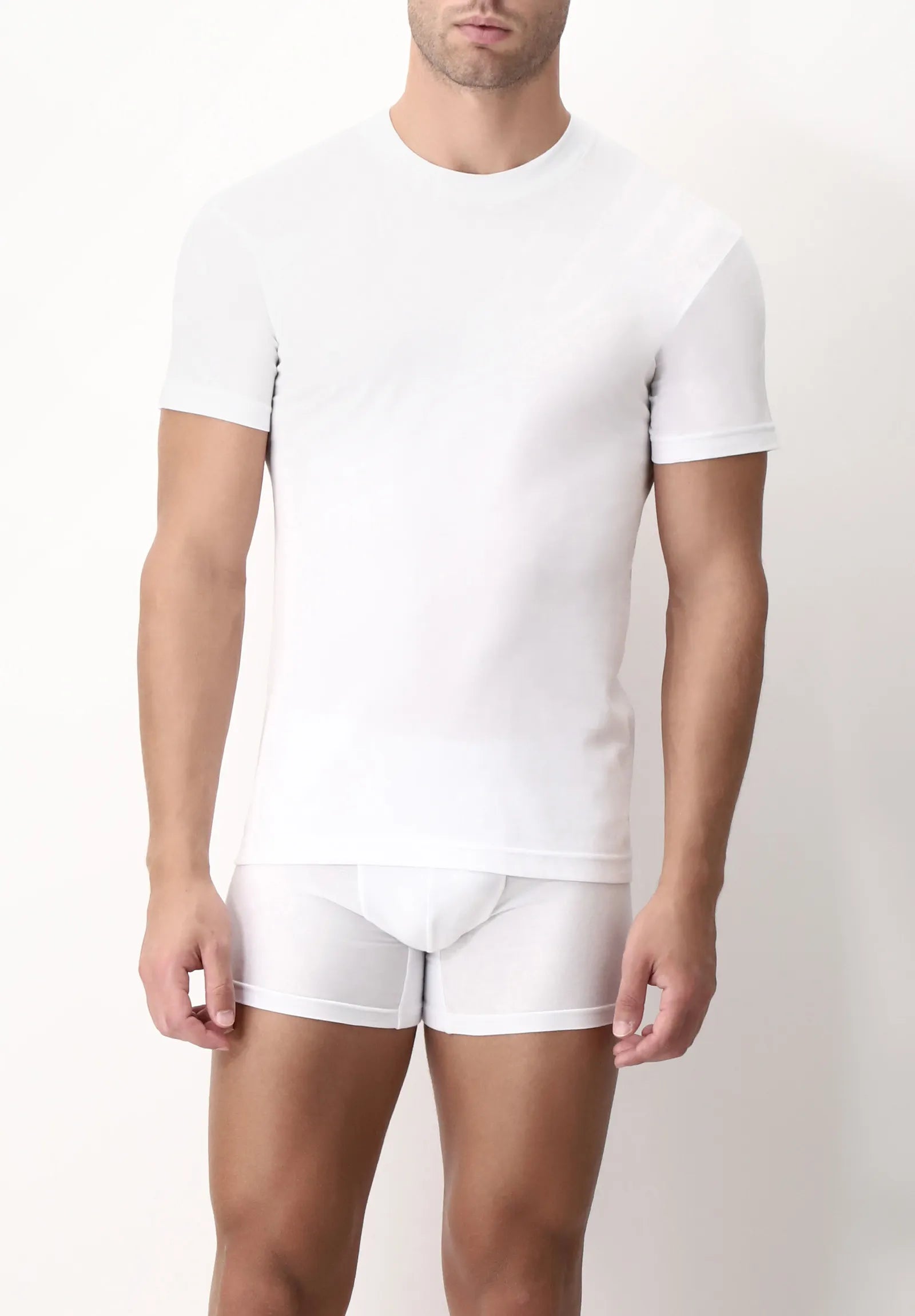 OFFERTA 3 PEZZI CAGI 1306 T-shirt Girocollo Alto Uomo