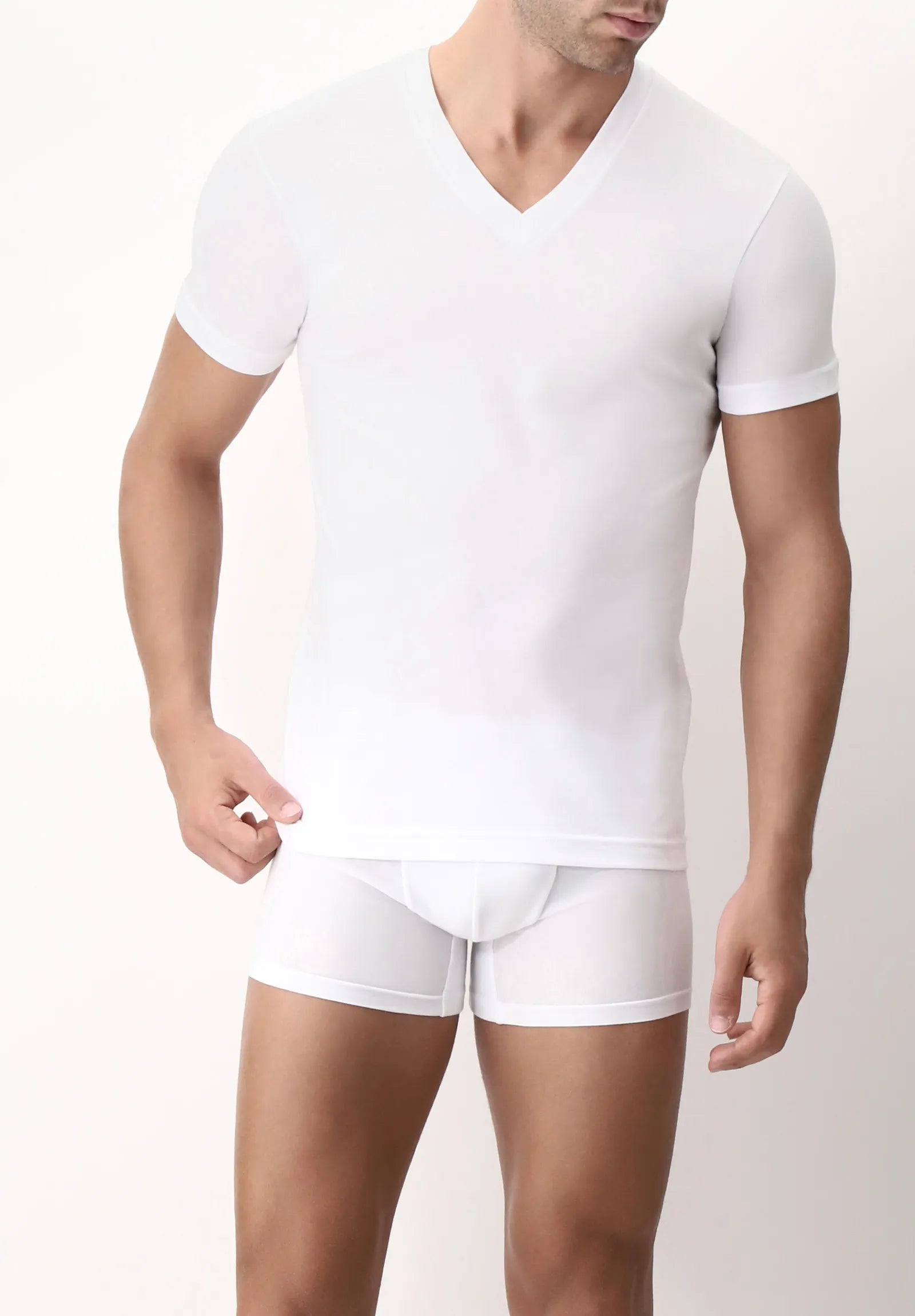CAGI 1305 T-shirt Scollo V Uomo
