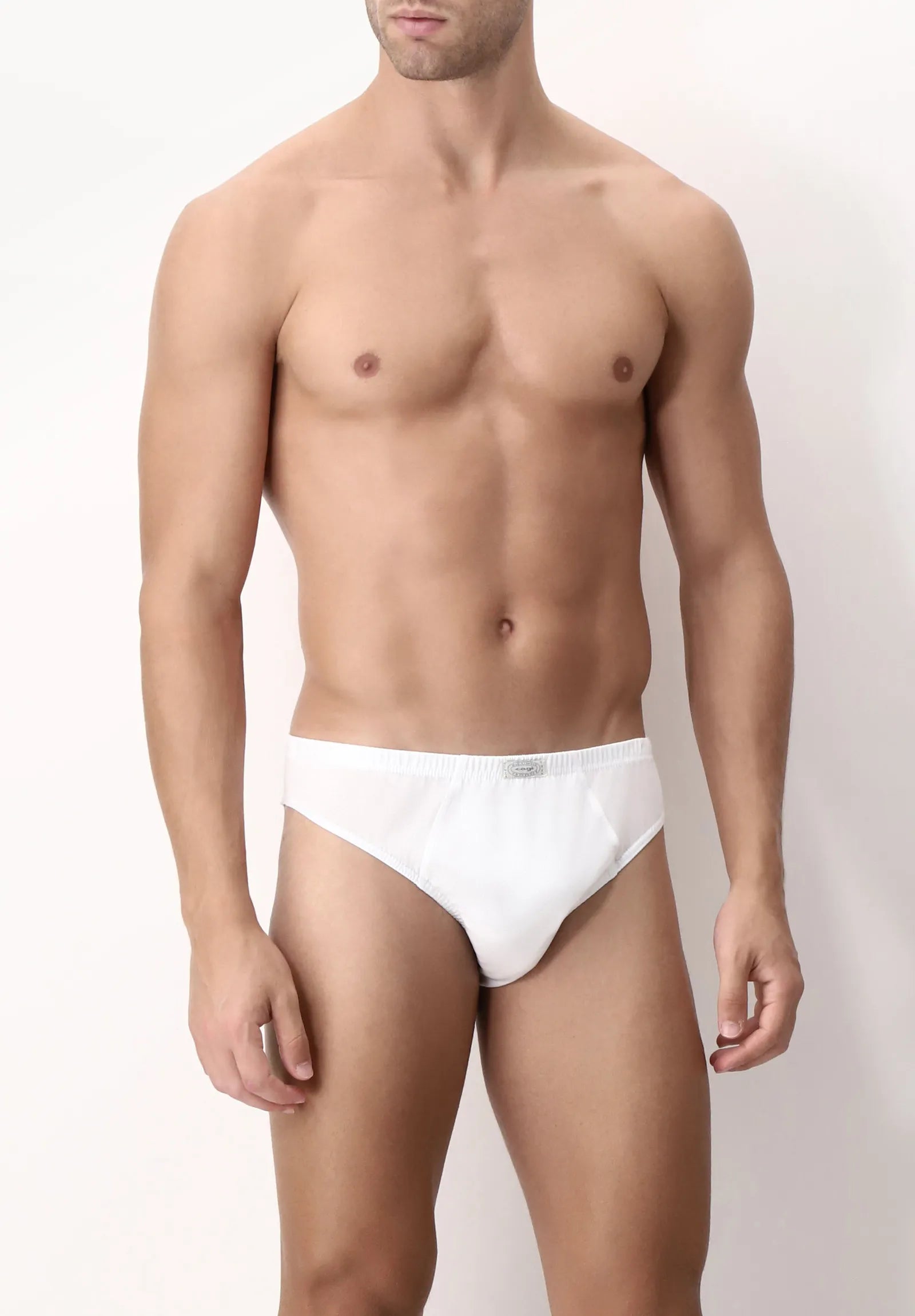 CAGI 1208 Slip Basso da Uomo in 100% Filo di Scozia