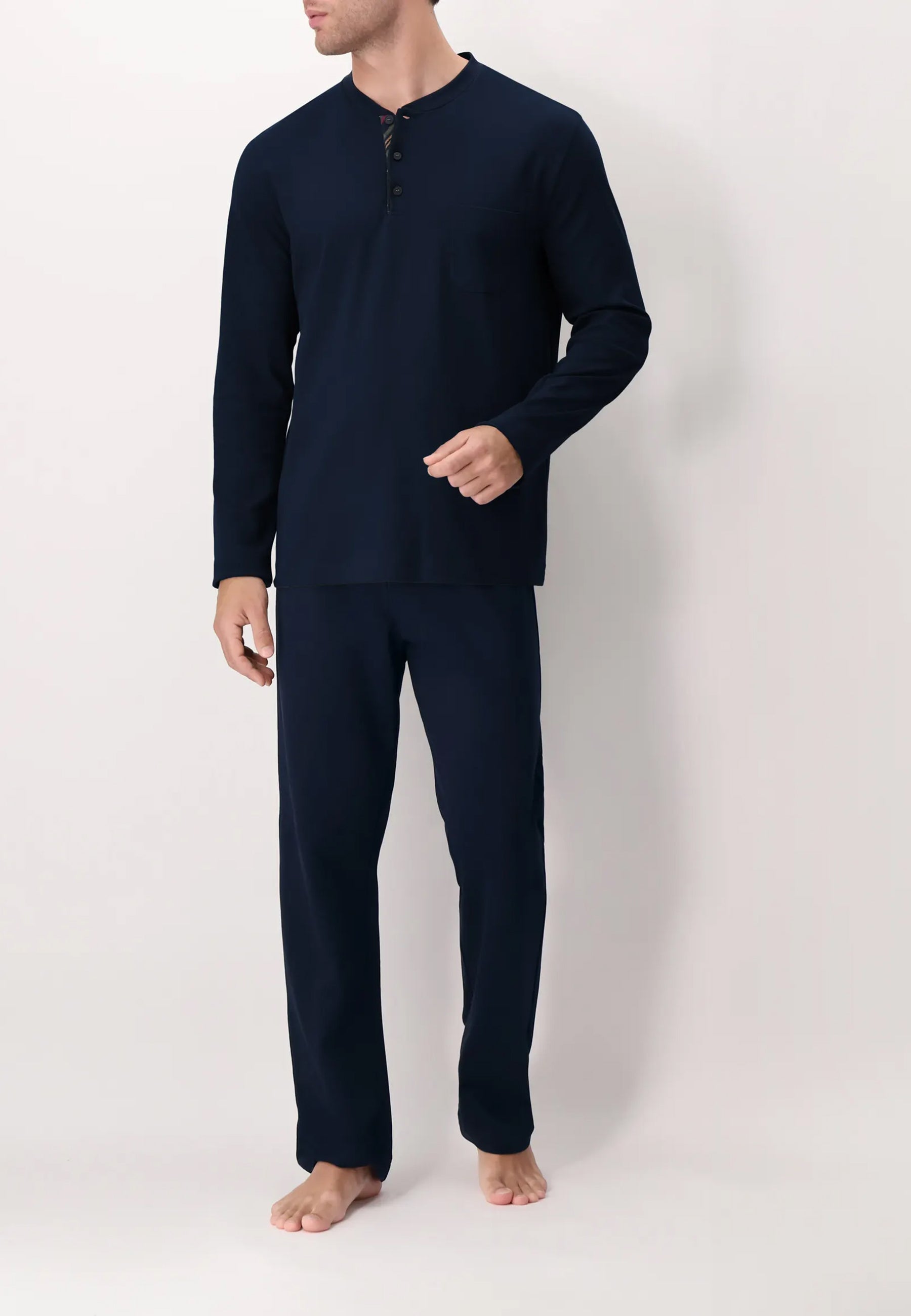 Pigiama Uomo 100% Cotone Felpato PEROFIL VPRT92979