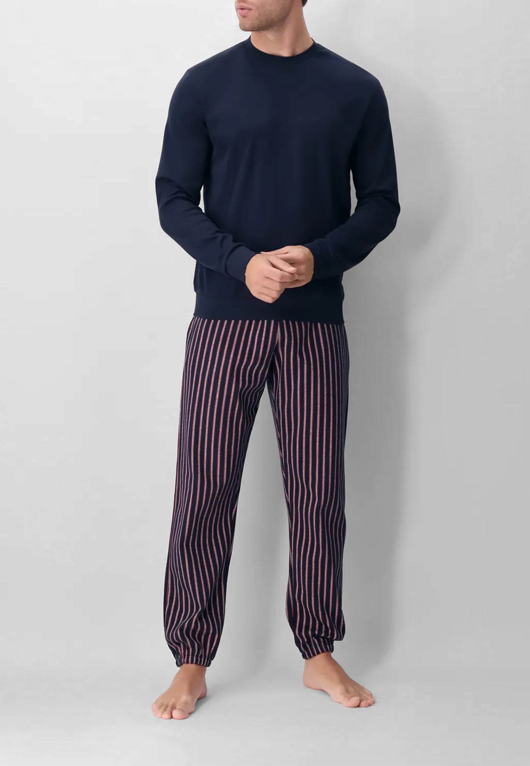 Pigiama Uomo 100% Cotone Felpato PEROFIL VPRT92975