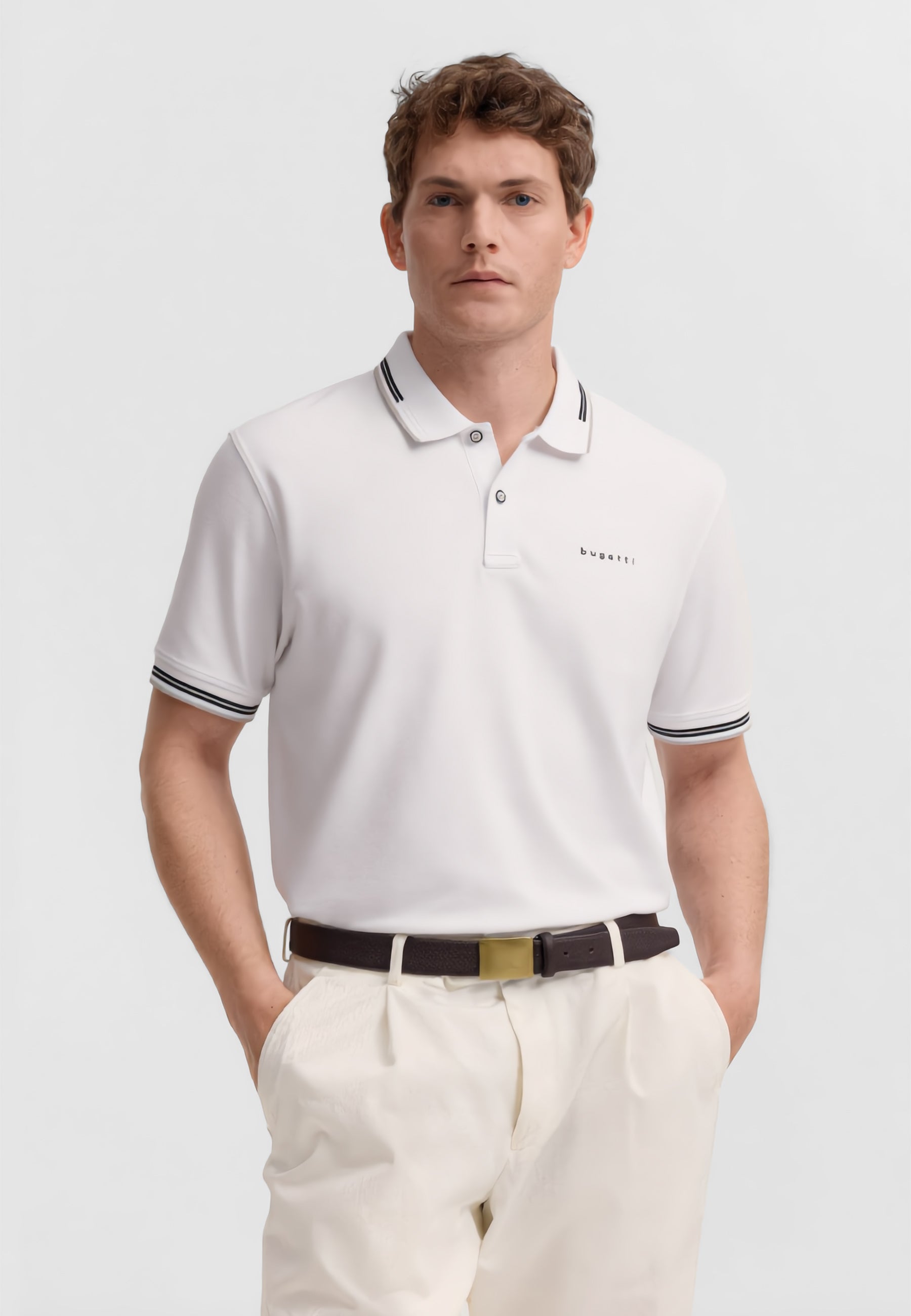 BUGATTI Polo Uomo Mezza Manica Cotone Piquet ART. 8150-15031E