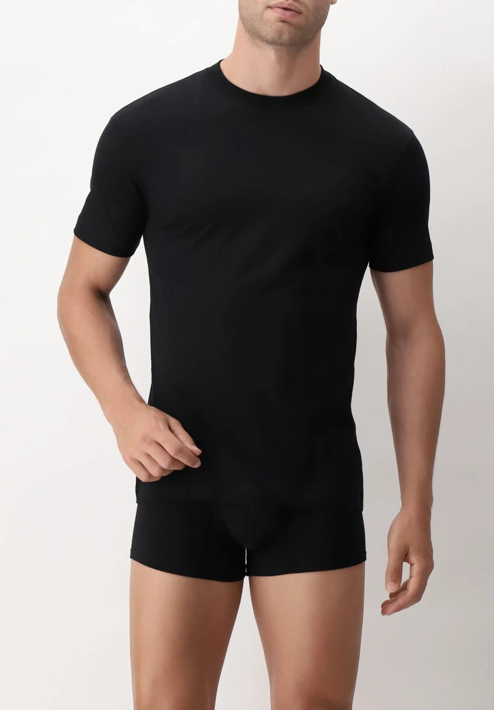 OFFERTA 3 PEZZI CAGI 1306 T-shirt Girocollo Alto Uomo