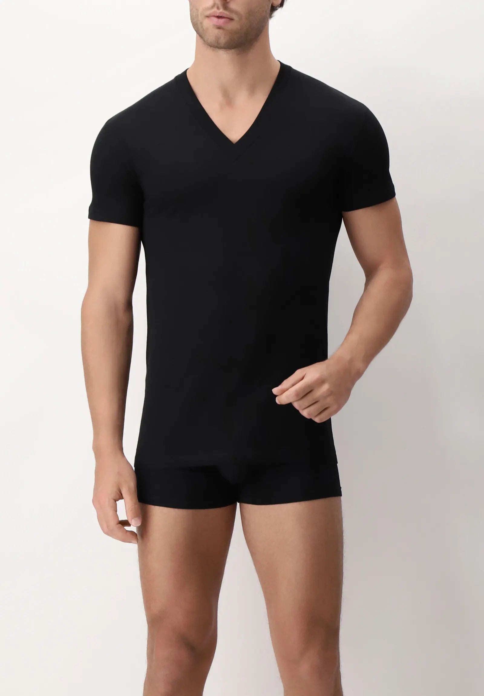 CAGI 1305 T-shirt Scollo V Uomo