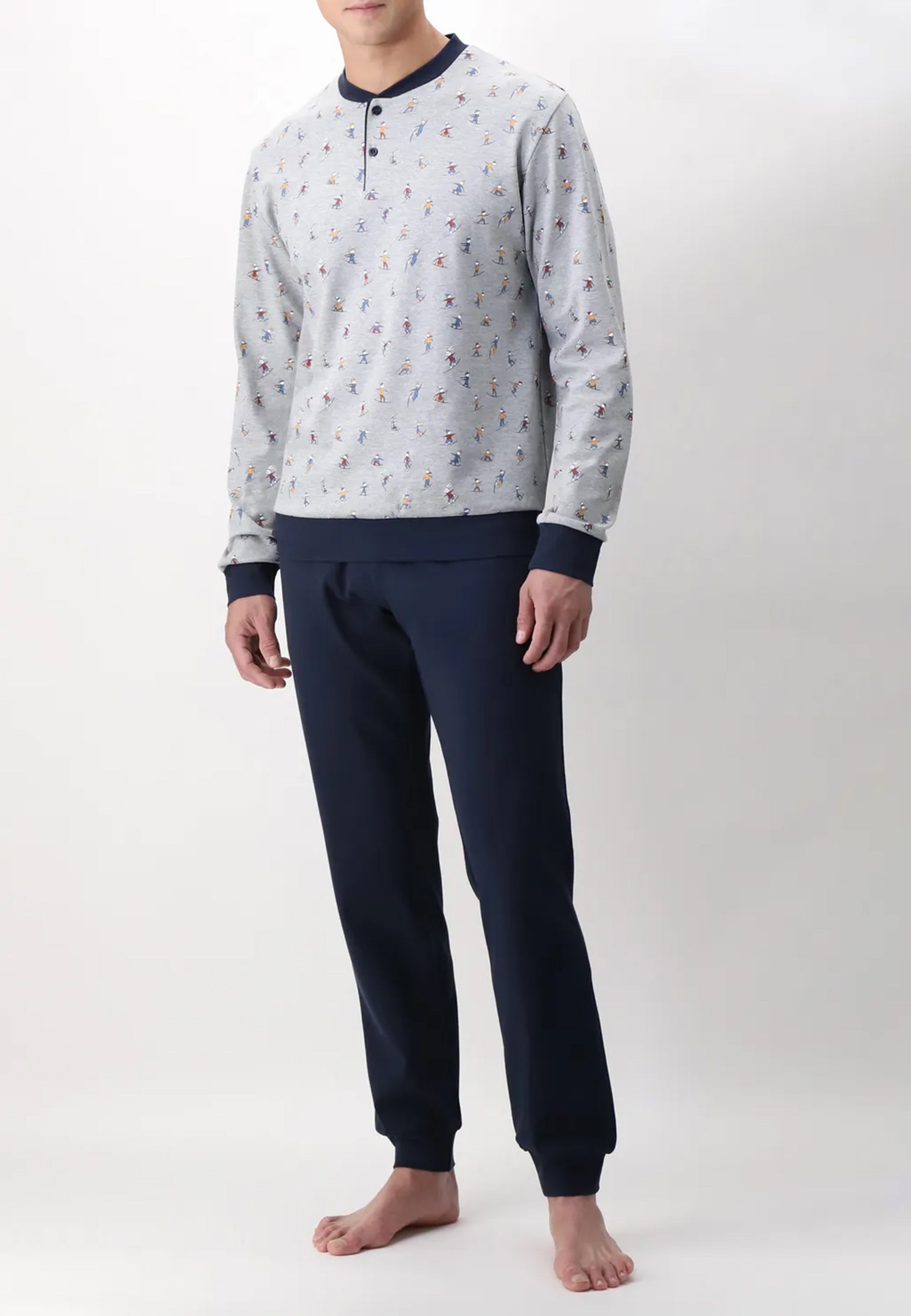 Pigiama Uomo Cotone Felpato CAGI VCAT04423