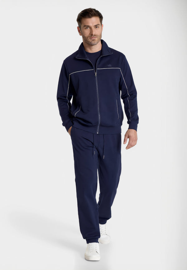 F.LLI CAMPAGNOLO Tuta Uomo Cotone Garzato Con Zip ART. 8E77444