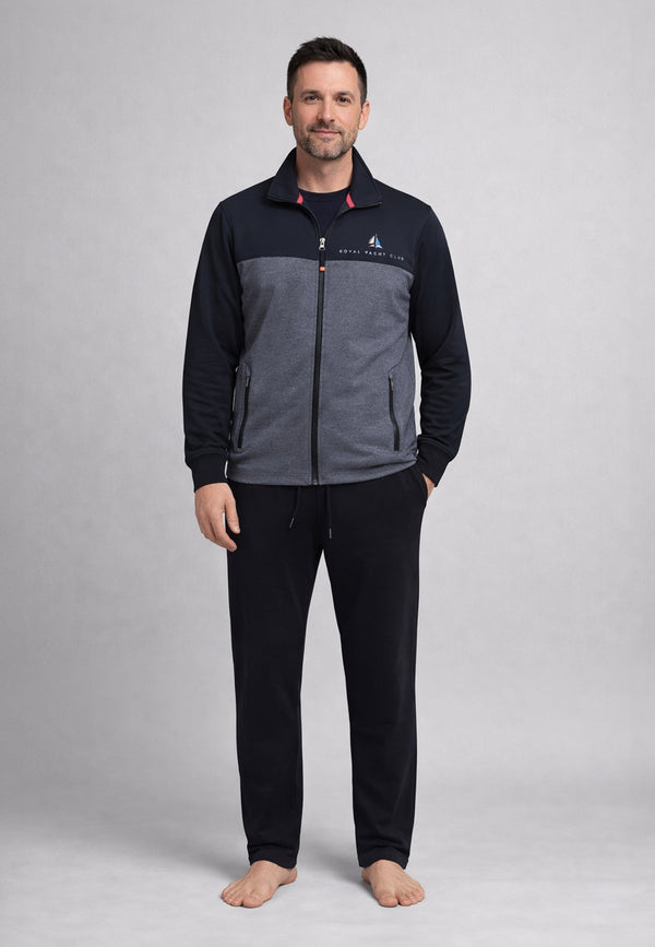 F.LLI CAMPAGNOLO Tuta Uomo Cotone Garzato Zip ART. 8E77582