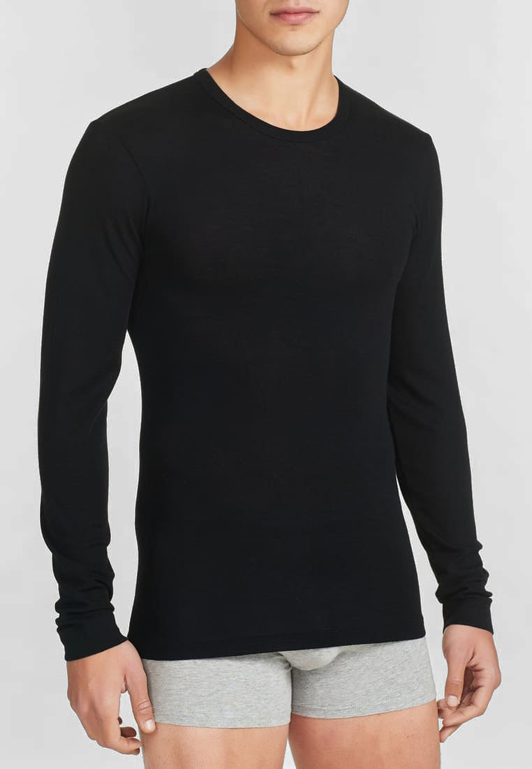 RAGNO 60159Q Maglietta Manica Lunga Lana e Seta