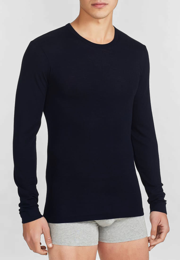 RAGNO 60159Q Maglietta Manica Lunga Lana e Seta