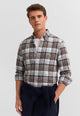 BUGATTI Camicia Uomo Lunga Button Down Cotone Invernale 9350-28302F