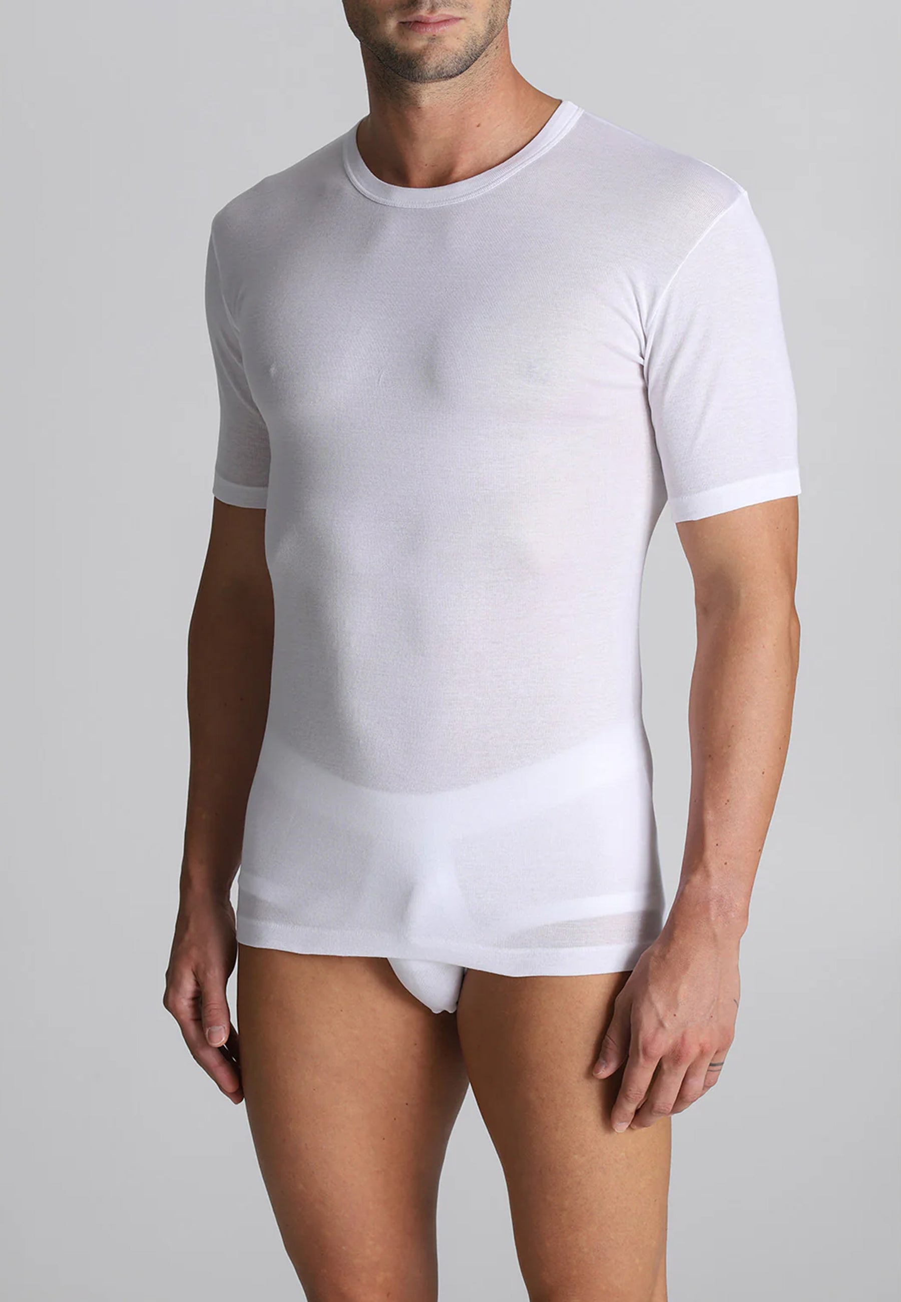 ALPINA 22 ANL005 T-Shirt Uomo Mezza Manica 100% Filo Scozia