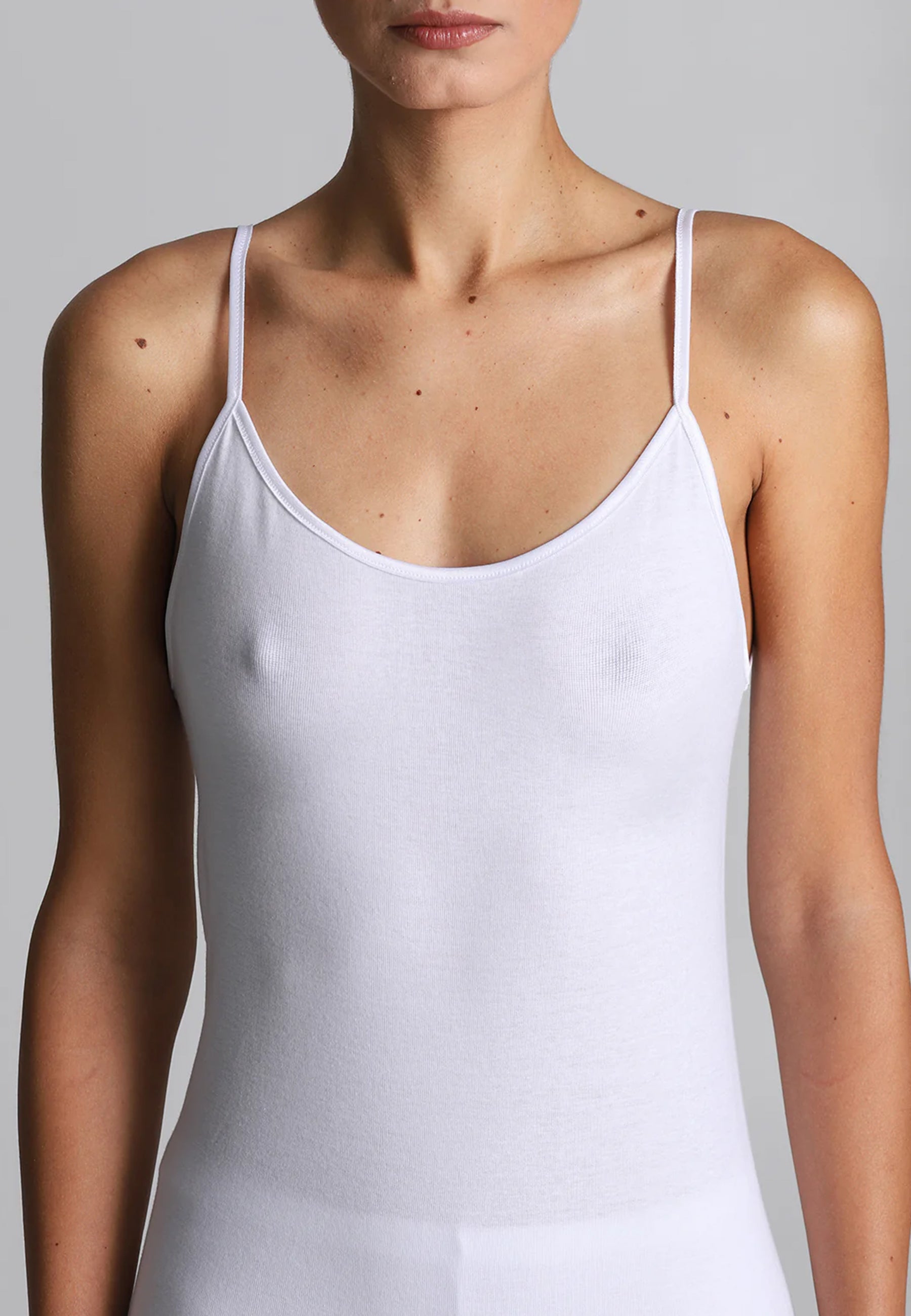 ALPINA 5 ARA001 Canottiera Donna Spalla Stretta 100% Cotone