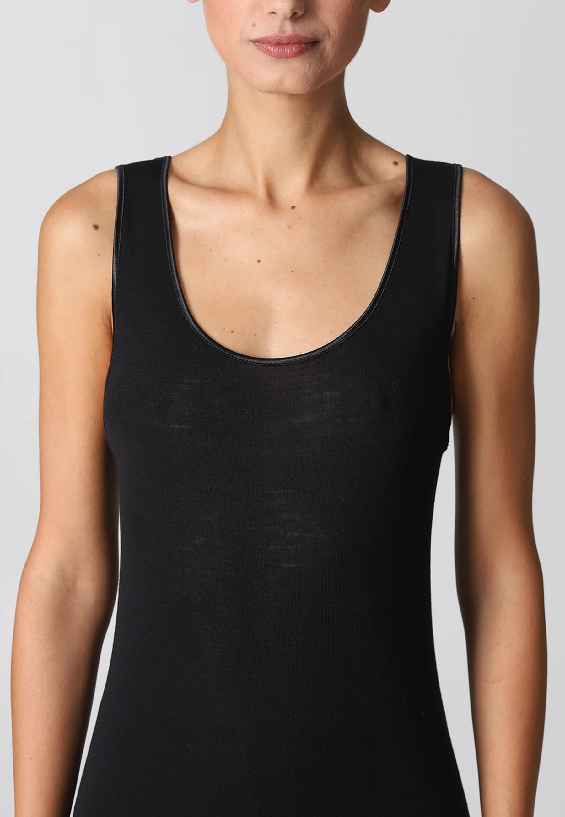 ALPINA 950 ARB013 Canottiera Donna Spalla Larga Lana Seta