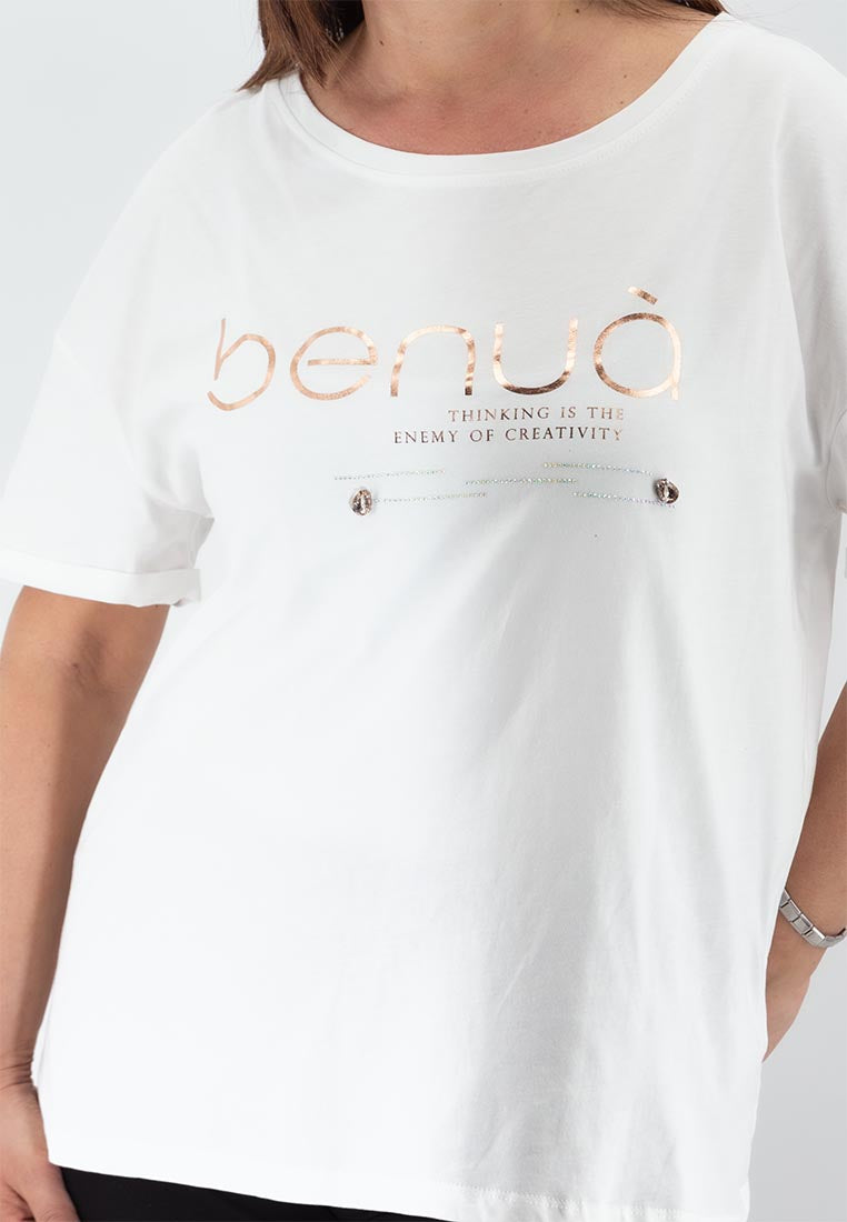 BENUA 1435  T-shirt donna 100% cotone