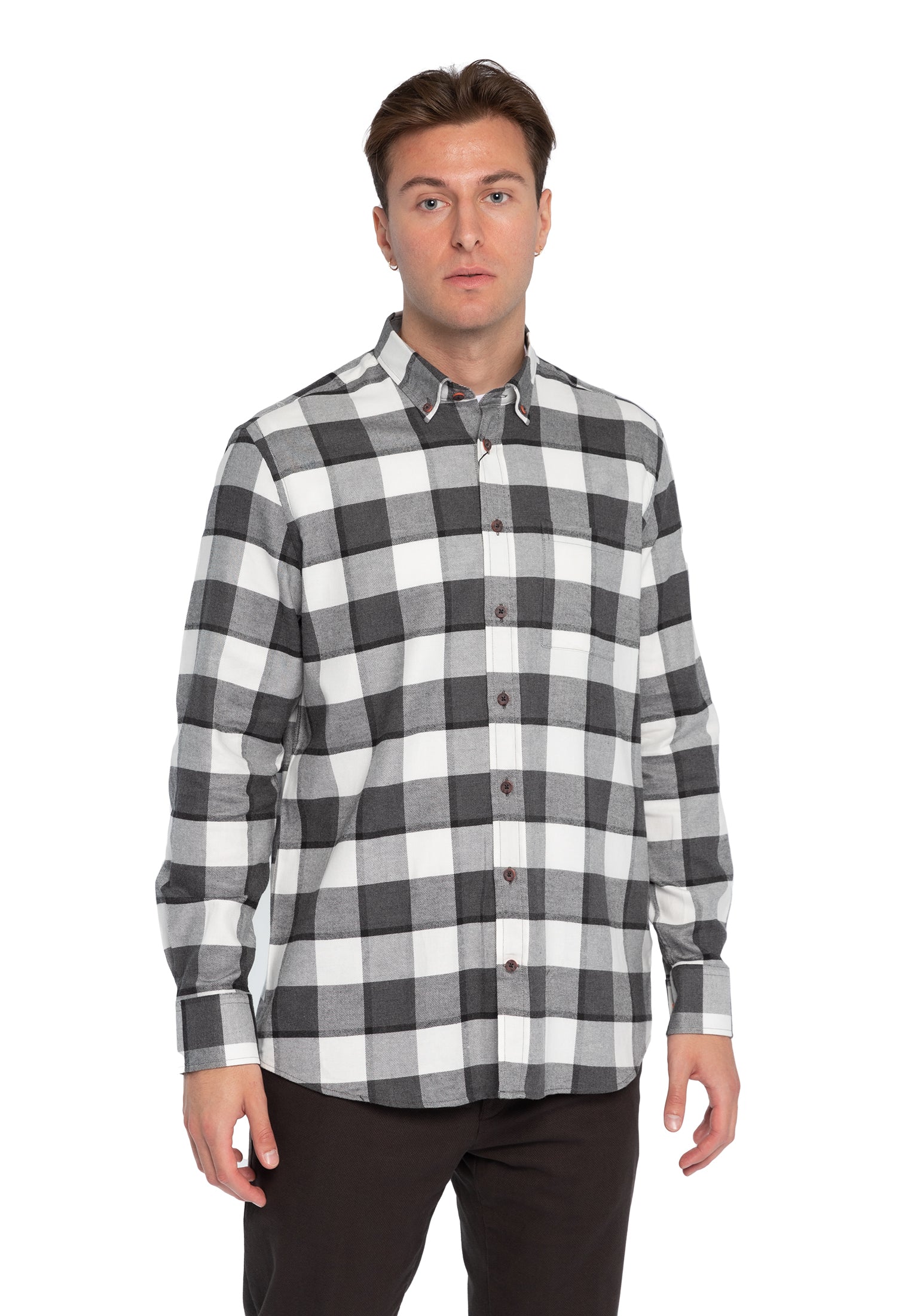 Camicia Soft Cotton a quadri Bugatti 9350-48901