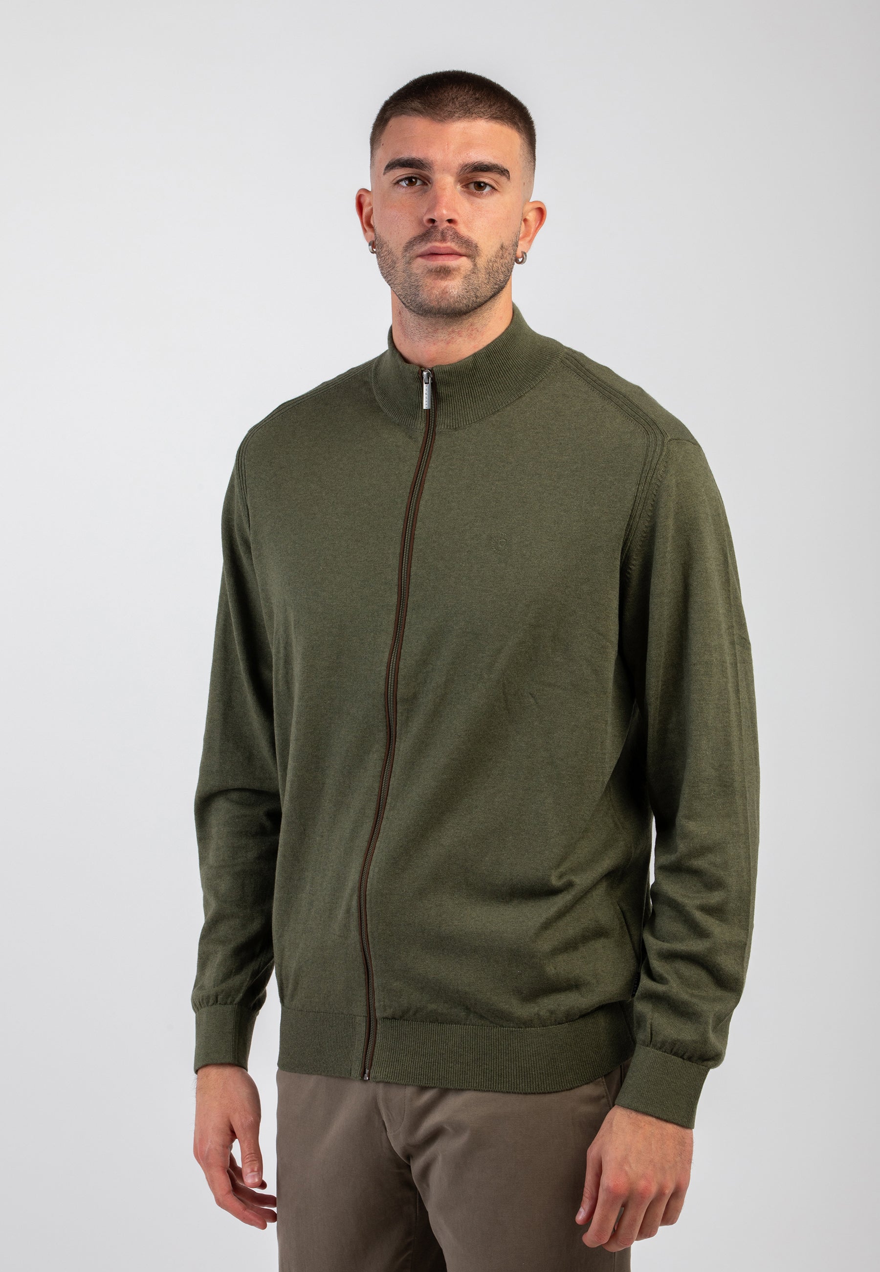 Giacca Zip Uomo Maglia Lana BUGATTI 7600-65520B