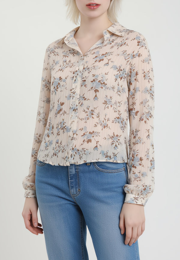 SUSY MIX Camicia Donna Chiffon Estiva Floreale CA1336STP149