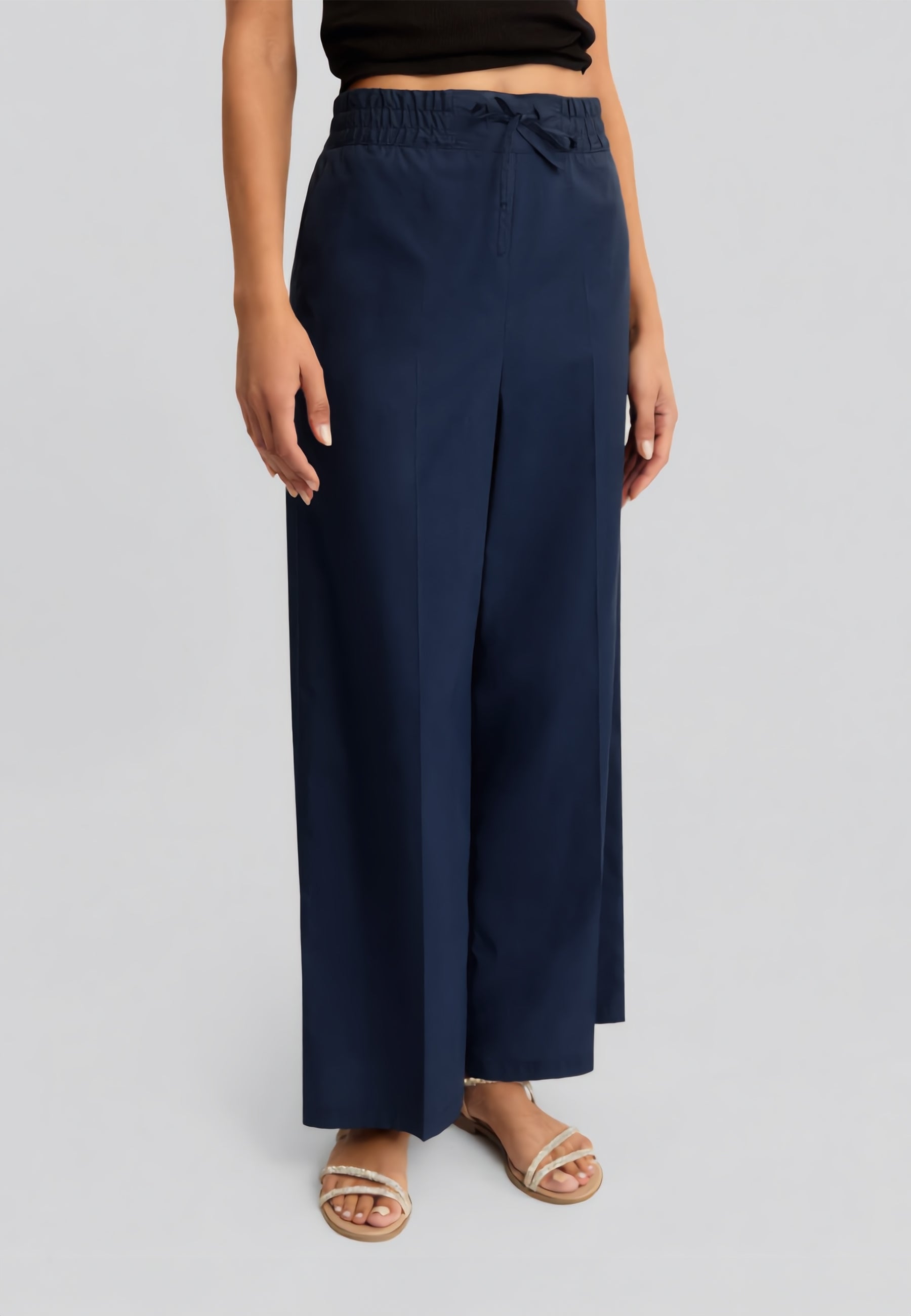 EMME MARELLA Pantalone Donna Lungo Cotone Popeline ART. CALAO