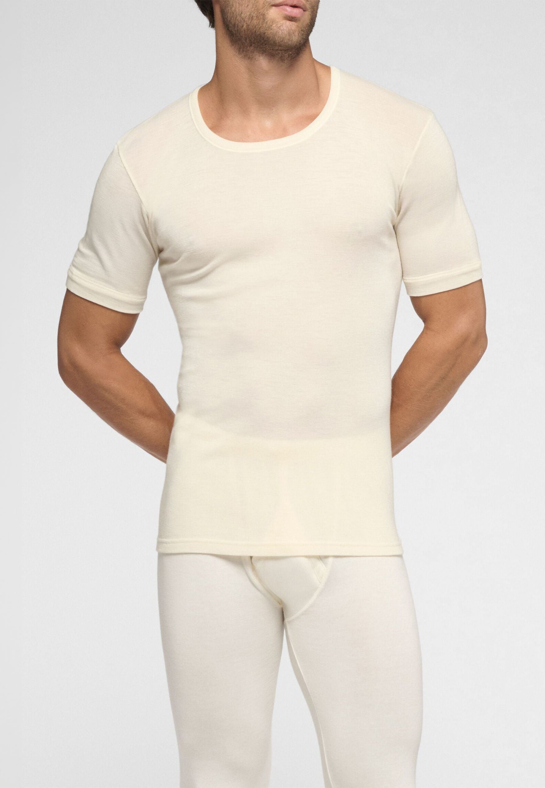 PEROFIL T-shirt M/M Girocollo Lana Seta